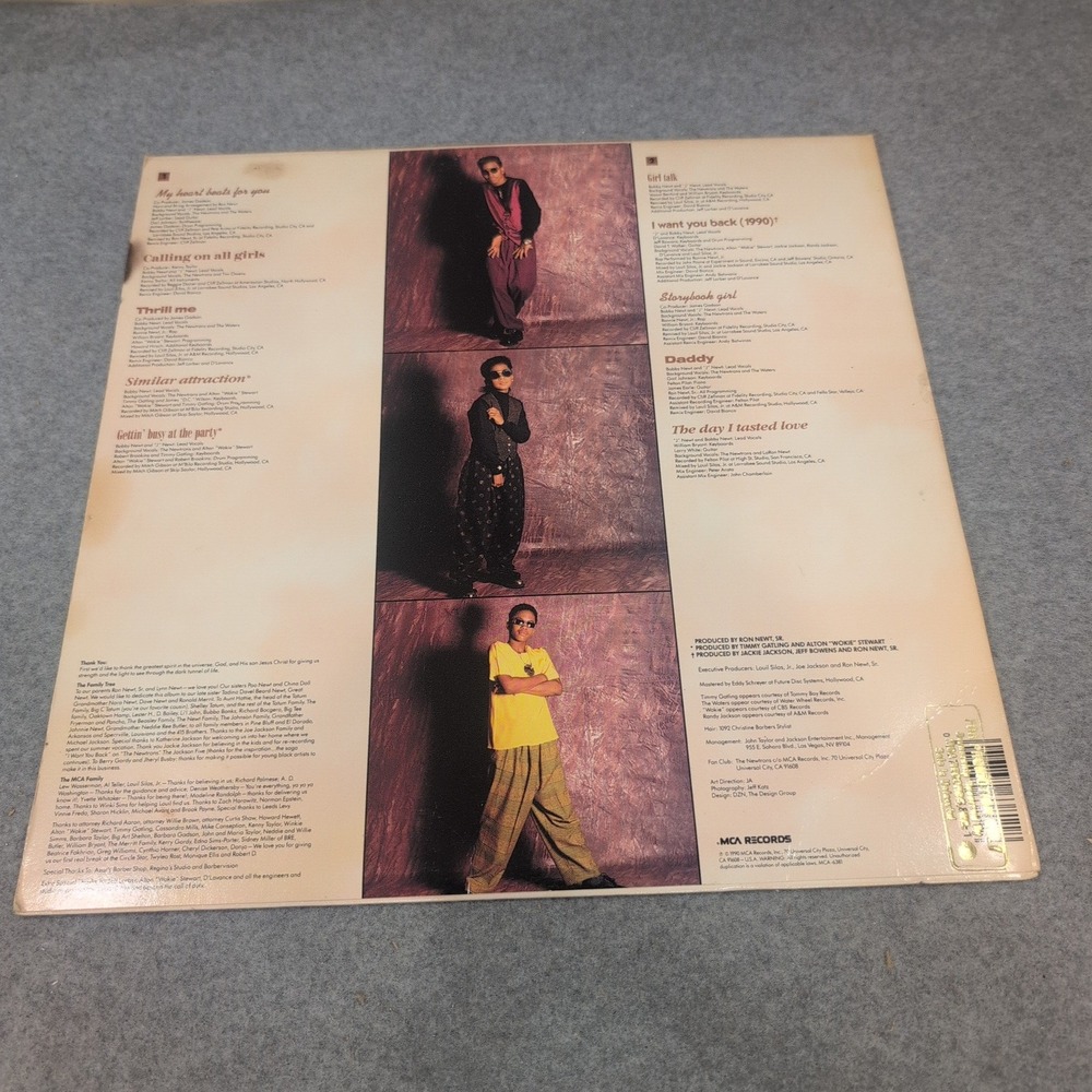 The‎ Newtrons Self-Titled Vinyl LP Album 1990 MCA-6381 New Jack Swing Promo VG+ - Picture 3 of 8
